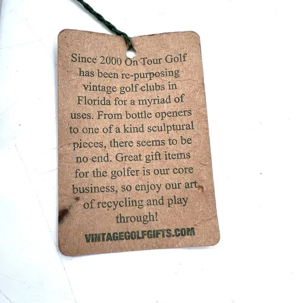 VTG On Tour Golf Club Golfer Golfing Maxfli Wilson Iron Wall Clock